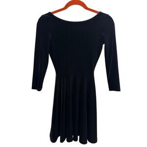 American Apparel Black Velvet Dress Whimsigoth Balletcore Emo Witch Vamp